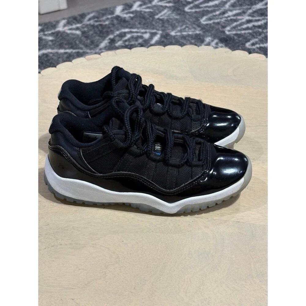 Air Jordan 11 Retro Low Space Jam Black/Blue Little Kids Size 13.5C EUR 31.5